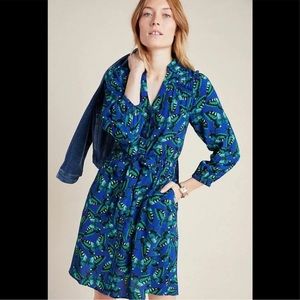 Maeve butterfly shirt dress from Anthropologie